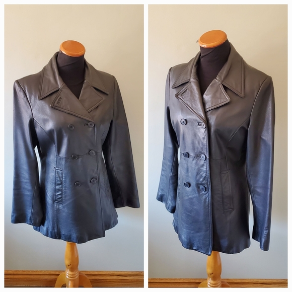 Danier M 90s Modern Contemporary Matrix Minimalist Mobwife Long Leather Jacket - Picture 6 of 9